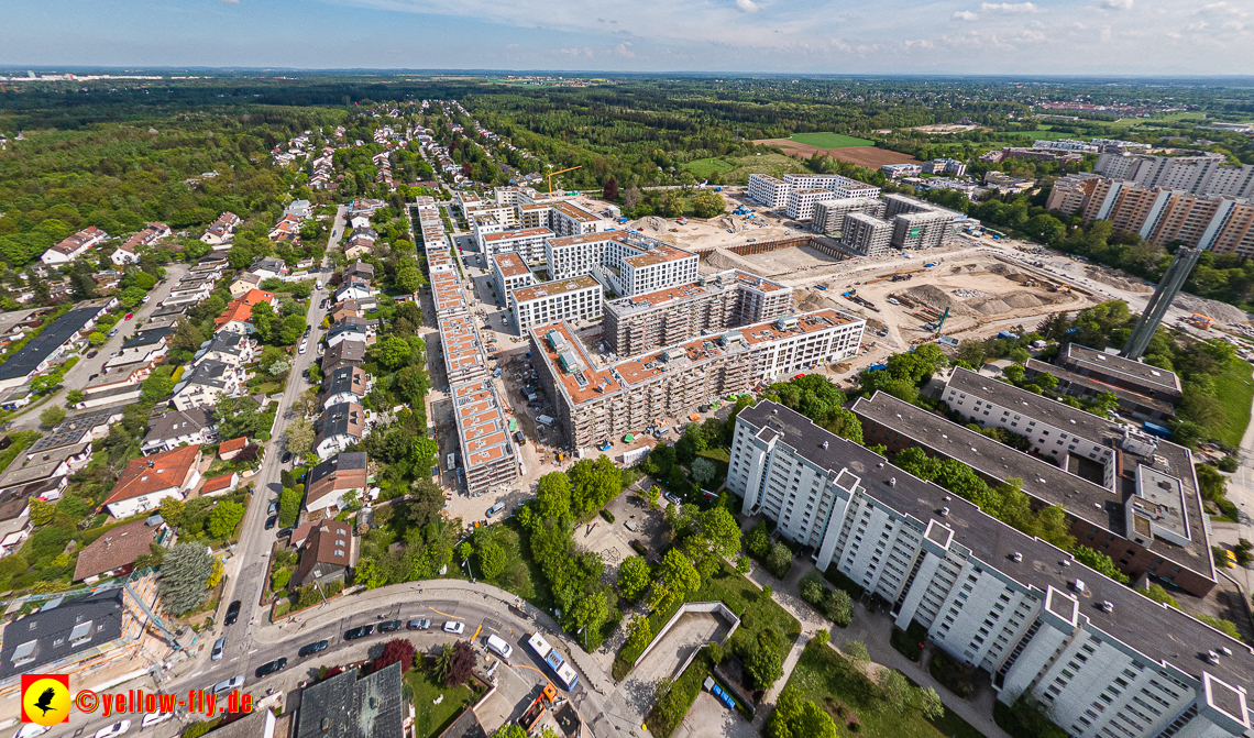 09.05.2023 - Baustelle Alexisquartier und Pandion Verde in Neuperlach